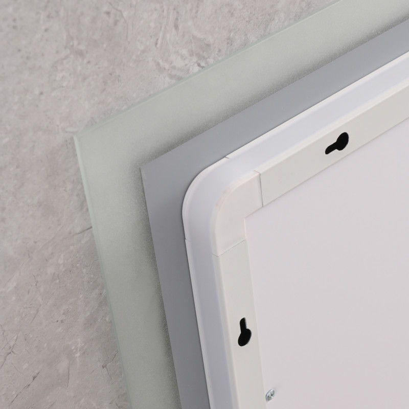 Дзеркало Mixxus Flat MR04-100x60 (годинник, LED-підсвічування, антизапотівання) (MI6008)