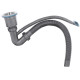 Кухонна мийка накладна з нержавіючої сталі квадратна Zerix Z5050-08-180MD (micro decor) (ZS0583) колір Сталевий