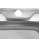 Кухонна мийка накладна з нержавіючої сталі квадратна Zerix Z5050-08-180MD (micro decor) (ZS0583) колір Сталевий