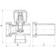 Кран трехходовой 3/4x3/4x3/4 Koer KR.521 (KR0148)
