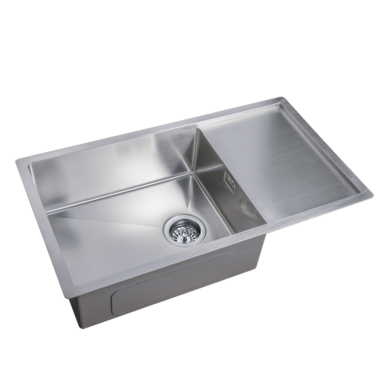 Кухонна мийка врізна з нержавіючої сталі прямокутна Mixxus MX7844-200x1.2-Satin (MX0560) колір Сталевий