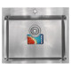 Кухонна мийка врізна з нержавіючої сталі прямокутна Mixxus MX6050-185x1.0 (Satin) (MX0657) колір Сталевий