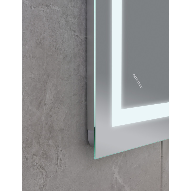 Дзеркало Mixxus Warm MR02-120x80 (годинник, LED-підсвічування, антизапотівання) (MI6001)