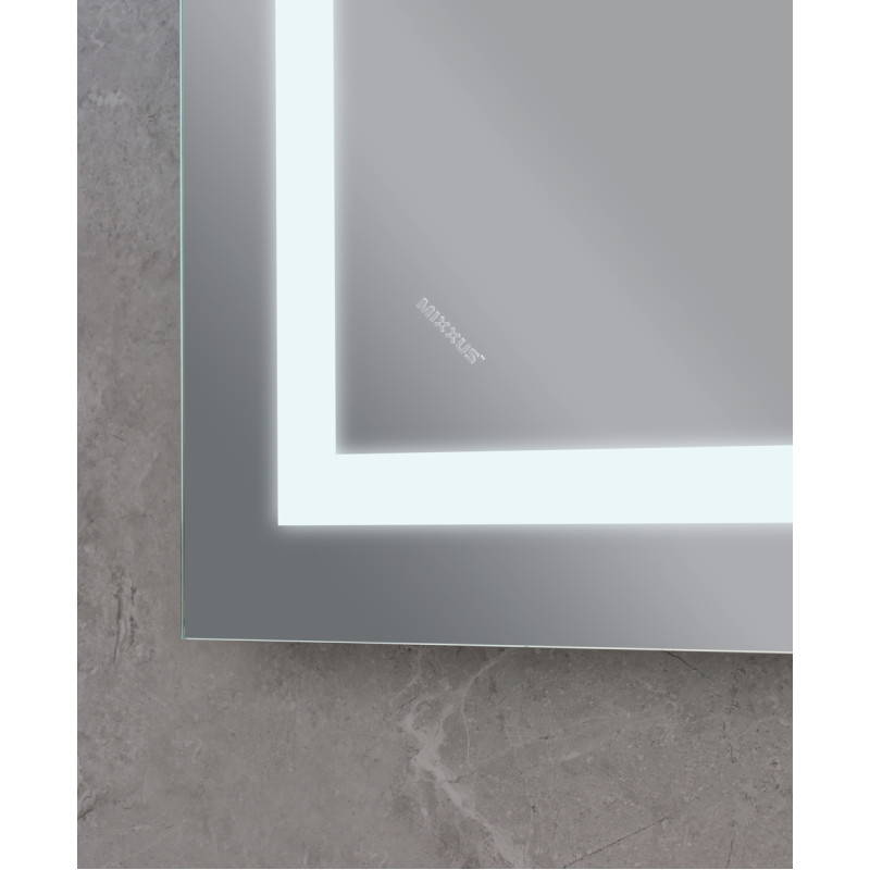 Дзеркало Mixxus Warm MR02-120x80 (годинник, LED-підсвічування, антизапотівання) (MI6001)