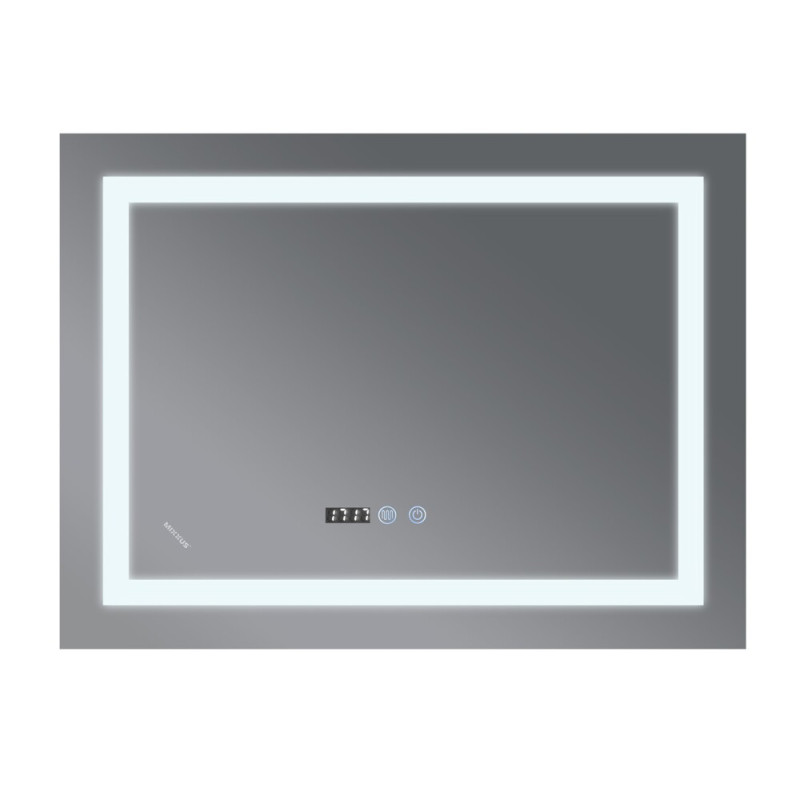 Дзеркало Mixxus Warm MR02-120x80 (годинник, LED-підсвічування, антизапотівання) (MI6001)