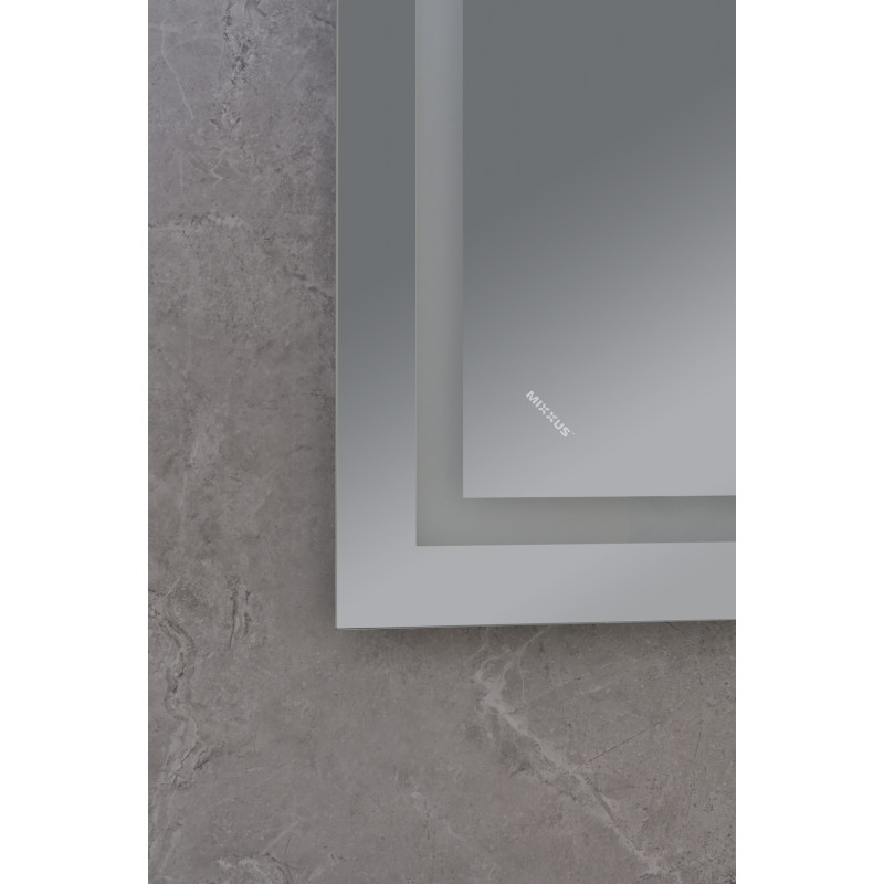 Дзеркало Mixxus Warm MR02-120x80 (годинник, LED-підсвічування, антизапотівання) (MI6001)
