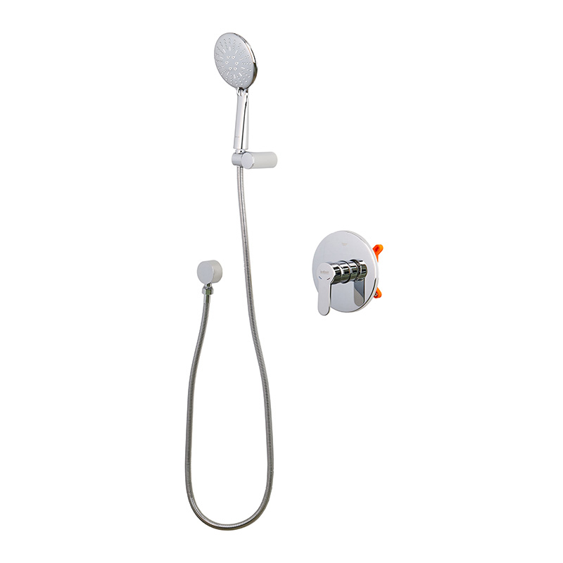 Змішувач для душу джойстиковий з латуні Haiba Amanda 003 (Inner) (HB3954) колір Сталевий
