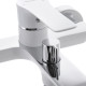 Змішувач для ванни джойстиковий з латуні з коротким виливом Mixxus Premium Eva 009 (Euro) (MI5811) колір Білий