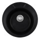 Кухонна мийка врізна з граніту кругла Haiba HB8301-G226 Black 490x180 (HB0971) колір Чорний