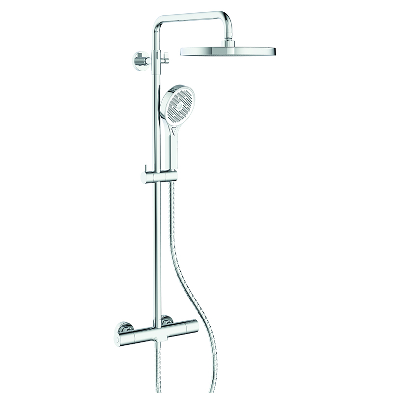 Душевая колонна с термостатическим смесителем Koer KB-55013-01 (Цвет хром) (KR4730)
