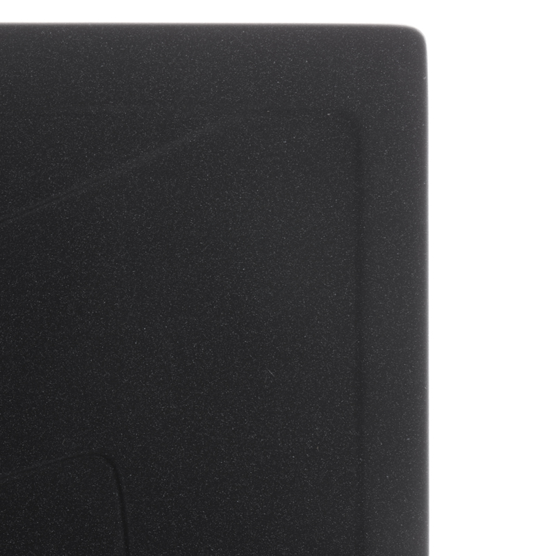 Кухонна мийка прямокутна з граніту Haiba HB8104-G226 Black 780x500x200 (HB0987) колір Чорний
