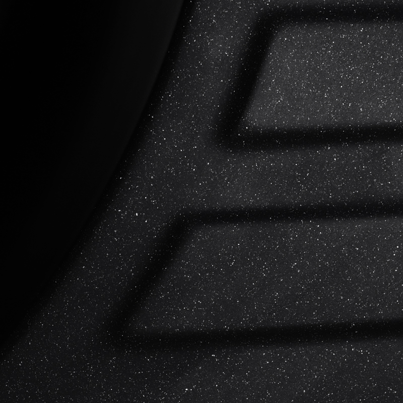Кухонна мийка врізна з граніту овальна Haiba HB8311-G226 Black 570x450x180 (HB0979) колір Чорний