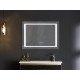 Дзеркало Mixxus Style MR03-70x50 (годинник, LED-підсвічування, антизапотівання) (MI6006)