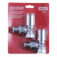 Кран для полотенцесушителя угловой Koer KR.531 - 1/2" (Продается по 2 шт.) (KR3073)
