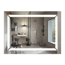 Дзеркало Mixxus Light MR01-80x60 (годинник, LED-підсвічування, антизапотівання) (MI5998)