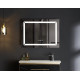 Дзеркало Mixxus Light MR01-80x60 (годинник, LED-підсвічування, антизапотівання) (MI5998)