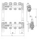 Коллектор с термостатическими и запорными клапанами Roho R805-09 - 1"х 9 вых. (RO0063)
