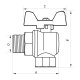 Кран шаровый 1/2" ГШБ (NF.741) Nolf (NF2967)