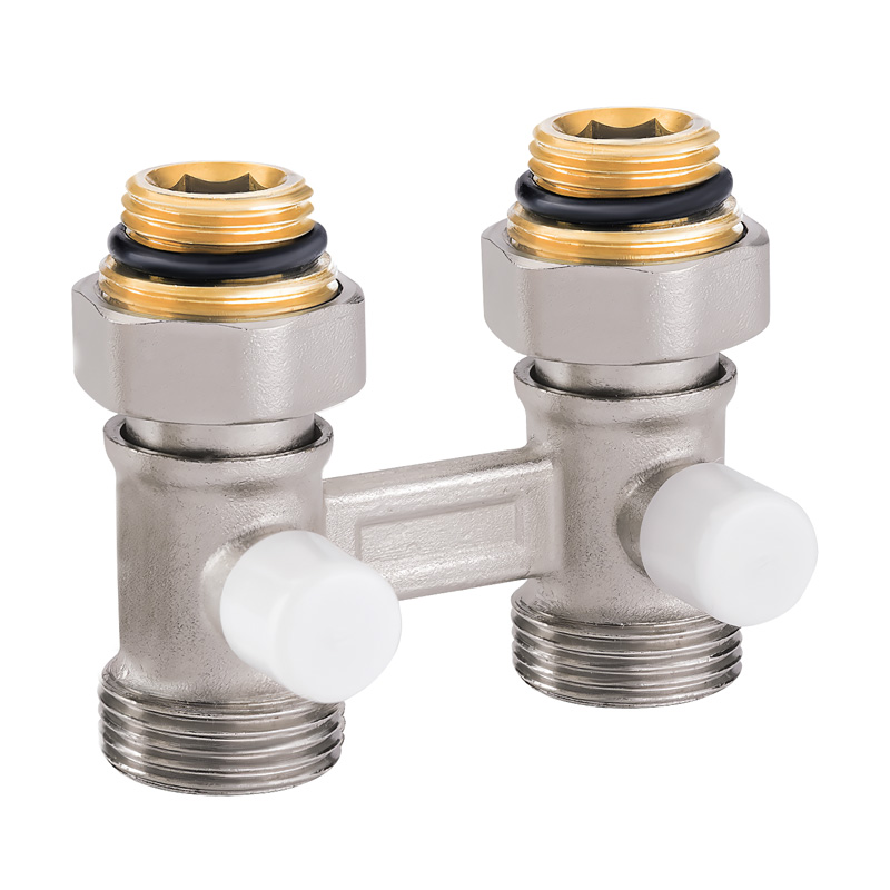 Узел нижнего подключения радиатора прямой 3/4"x1/2" Koer KR.1133 (комплект) (KR3114)