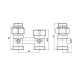 Узел нижнего подключения радиатора прямой 3/4"x1/2" Koer KR.1133 (комплект) (KR3114)